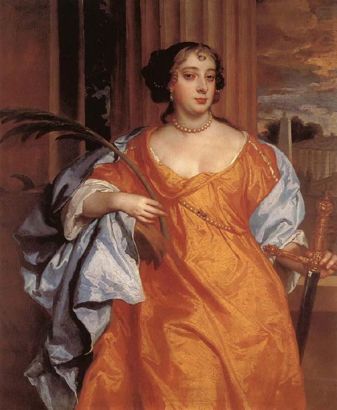 Sir Peter Lely Barbara Villiers, Duchess of Cleveland as St. Catherine of Alexandria china oil painting image